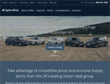 Tablet Screenshot of corporate.sytner.co.uk